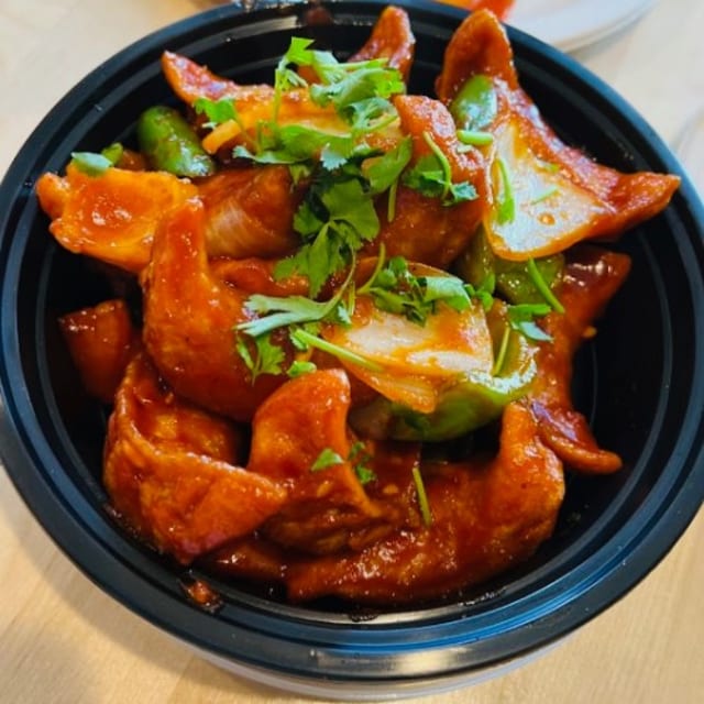 Chicken Chilly Momo.